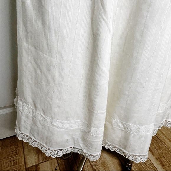 Vintage Gunne Sax Jessica McClintock Boho White Lace Dress Size 13 fits medium - Picture 6 of 11